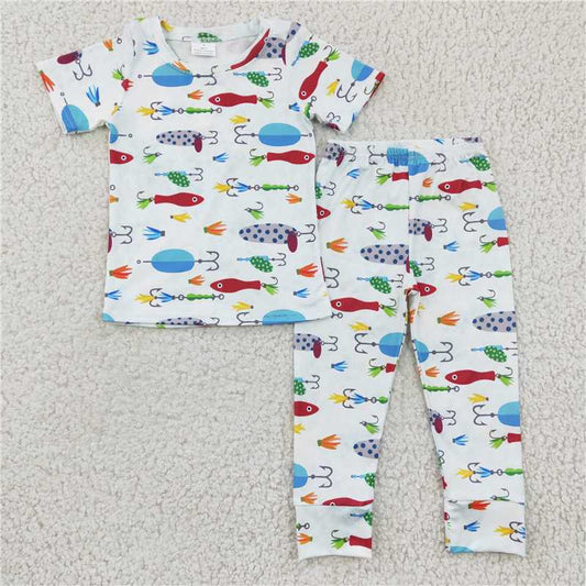 BSPO0062 Baby Boys Fishing Pajamas Pants clothes sets