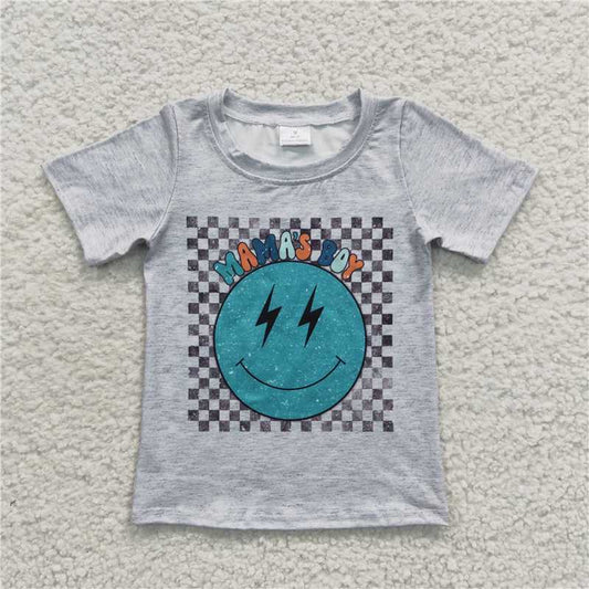 BT0225 Baby Boys Mama's boy Short Sleeve Shirts Tops