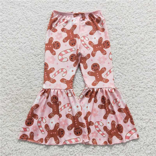 P0255  Baby Girls Orange Halloween Candy Bell Pants
