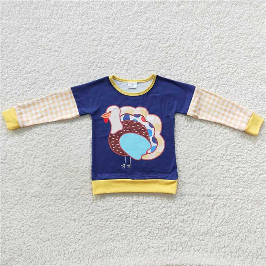 BT0244 Baby Kids Thanksgiving Turkey Tee Shirts Tops