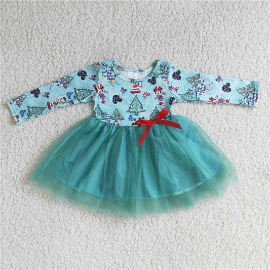 6 A15-1  Cartoon Christmas tutu dresses