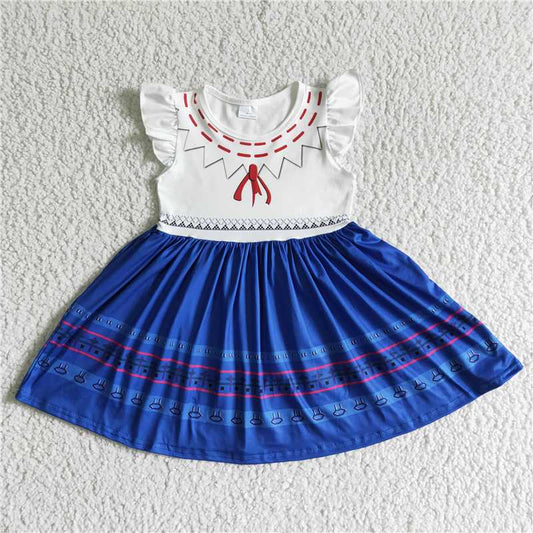 GSD0005 White flying sleeves and purple dress