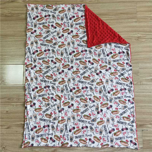 BL0020  Baby kids favorite things minky blankets