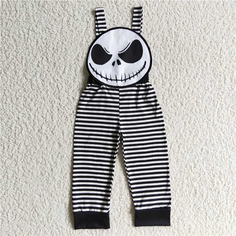 SR0082 Baby boys Halloween black stripe jumpsuits