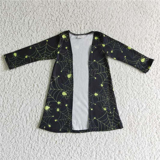 GT0046  Baby girls Halloween spider jackets cardigans