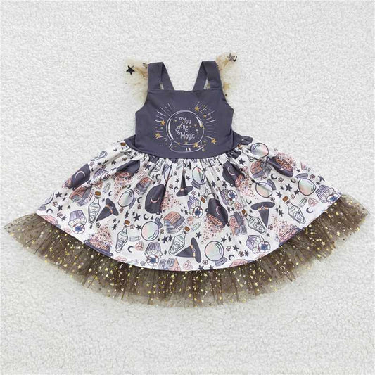 GSD0255   Baby Girls Magic Tutu Knee Length Dresses
