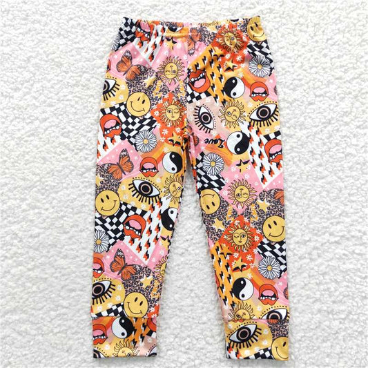P0130  Baby Girls Western Eyes Bottom Pants