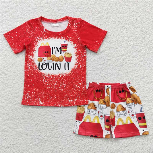 BSSO0260 Baby Boys Chips Summer Shorts Sets