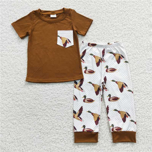 BSPO0102 Baby Boys Duck Pocket Pants Clothes Sets