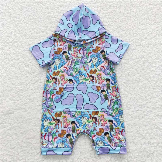 SR0405 Baby Toddler Animal Hoodie Rompers