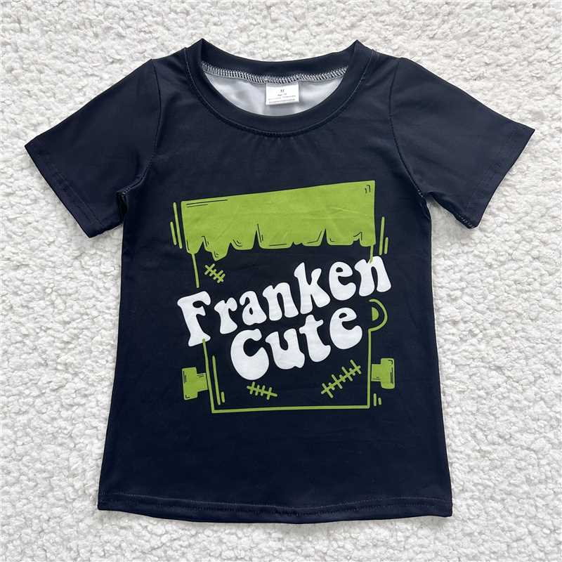 BT0248  Baby Kids Green Cute Tee Shirts Tops
