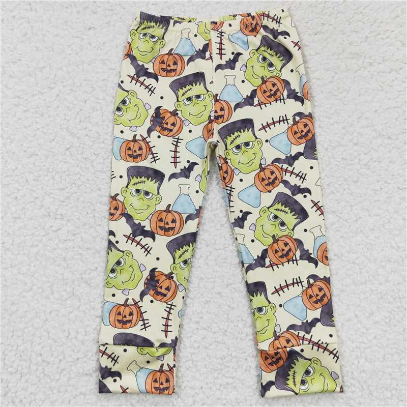 P0168  Baby Boys Halloween Pumpkin Bottom Pants