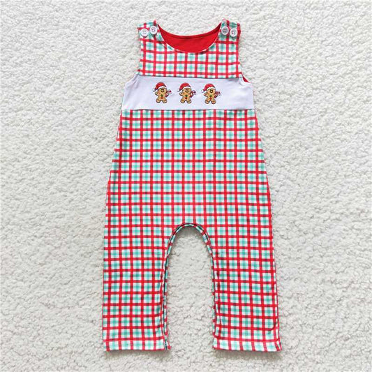 SR0406 Baby Boys Christmas Gingerbread Rompers