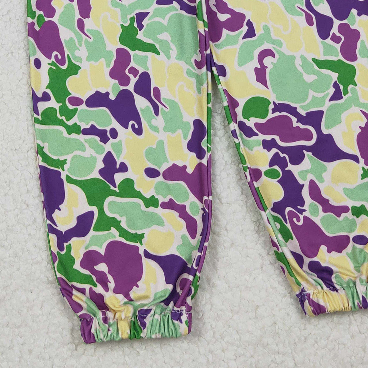 10.28 RTS NO MOQ （In stock）P0838 Baby Boys Pants Baby Boys Mardi Gras Camo Pockets Jogger Pants Bottom