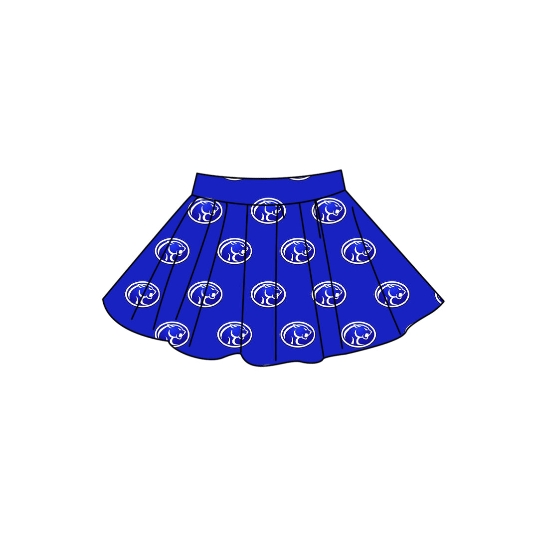 CUSTOM MOQ 5 summer teams Baby Girls Summer Casual Solid Color Summer Team Skirt