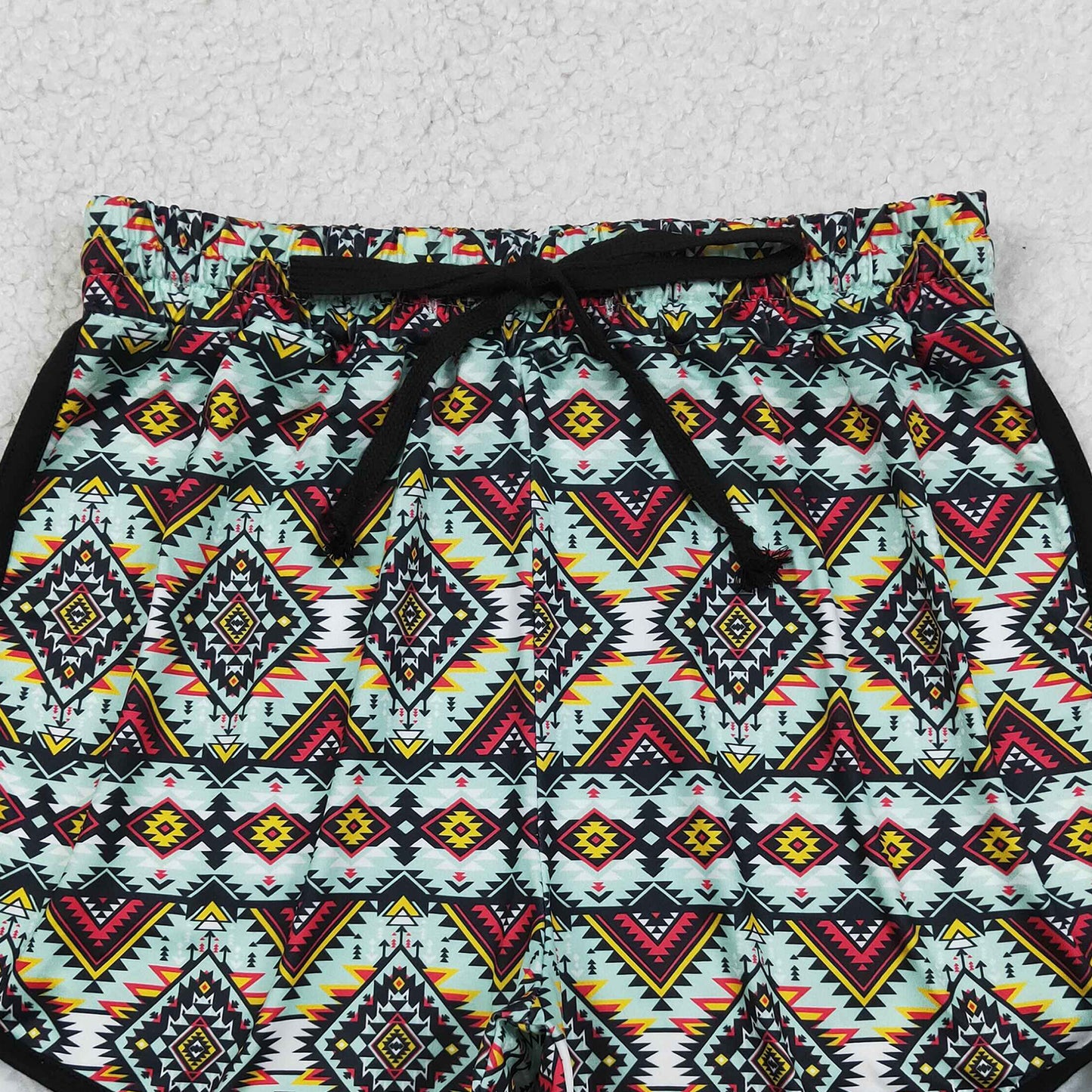 SS0452 RTS NO MOQ （In stock）Aztec western adult women summer shorts