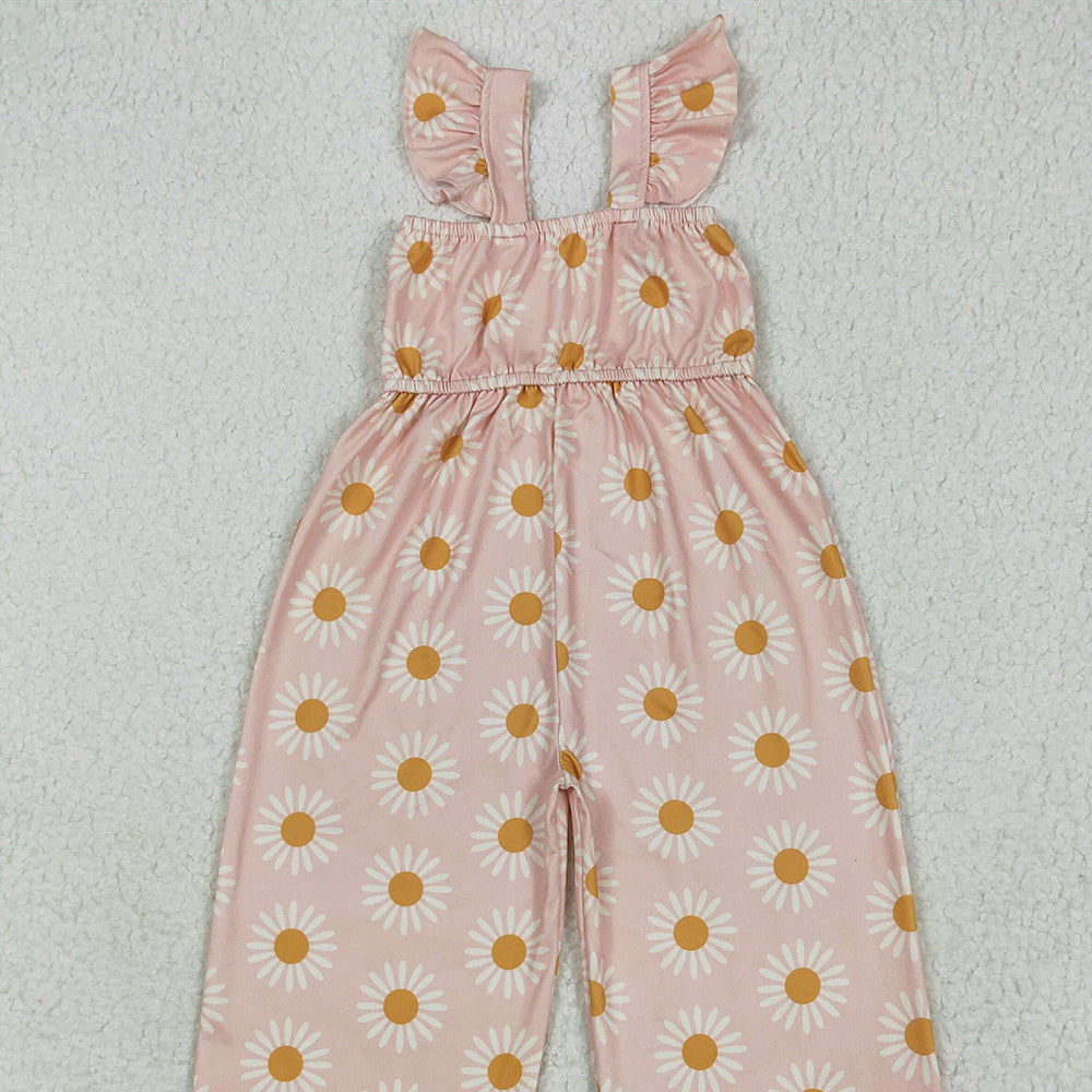 4.16  SR3052RTS NO MOQ  Baby Girls Summer Jumpsuits baby girls clothes flying sleeve jumpsuit