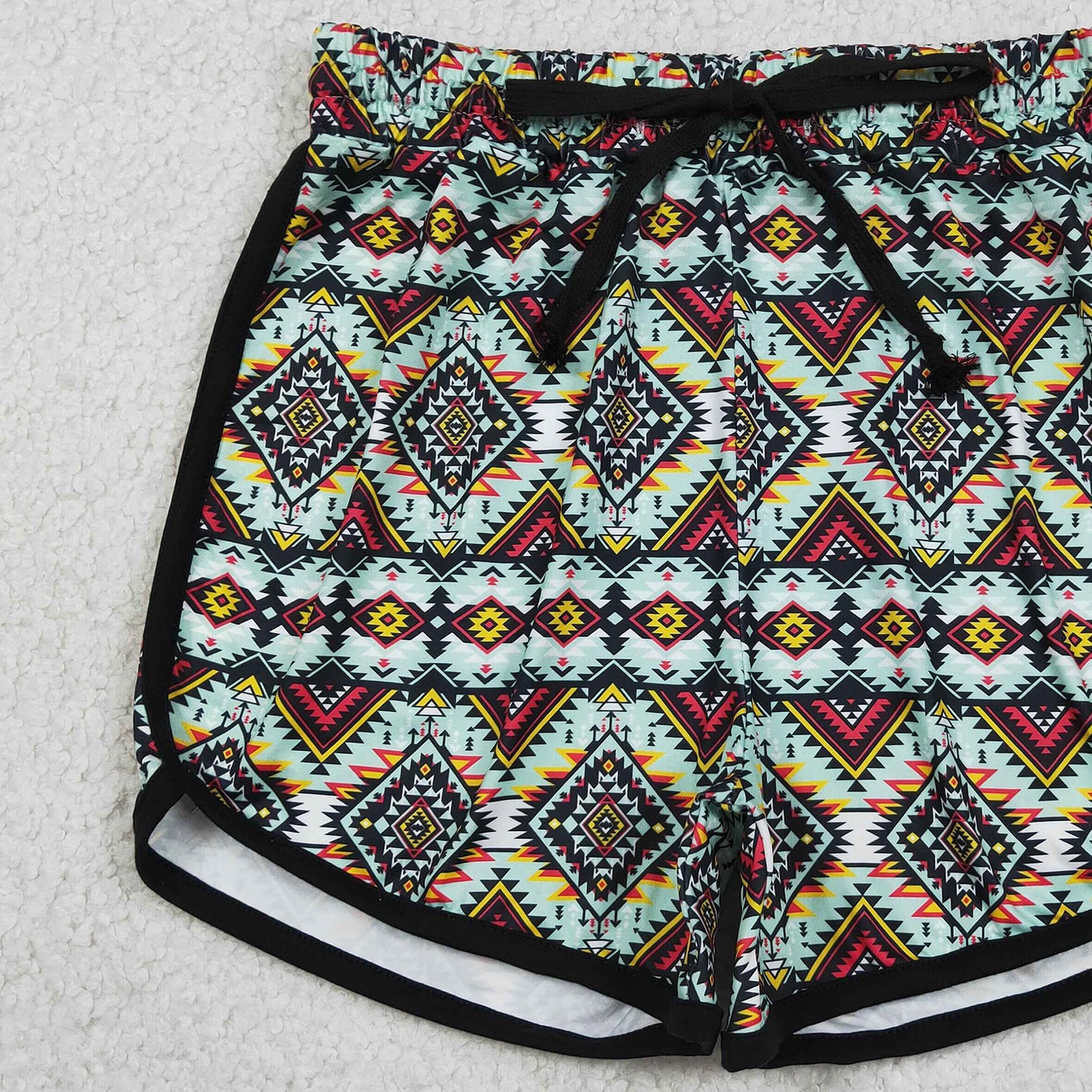 SS0452 RTS NO MOQ （In stock）Aztec western adult women summer shorts