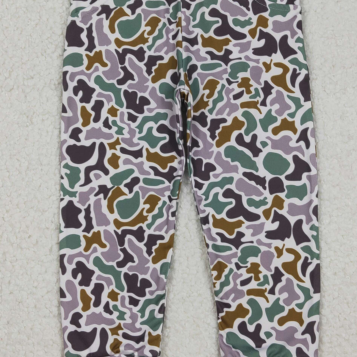 12.9 RTS NO MOQ （In stock）P0944 Baby Boys Southern Camo Pockets Legging Pants Bottom