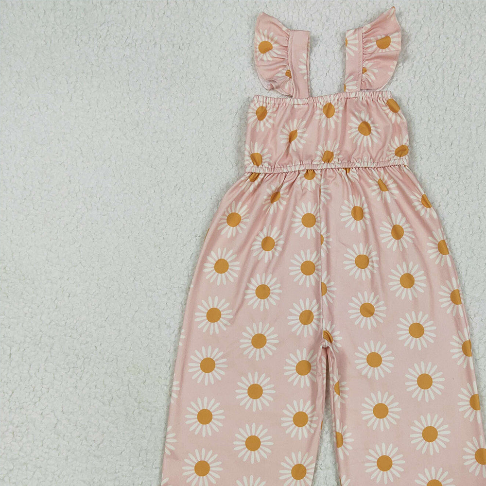 4.16  SR3052RTS NO MOQ  Baby Girls Summer Jumpsuits baby girls clothes flying sleeve jumpsuit