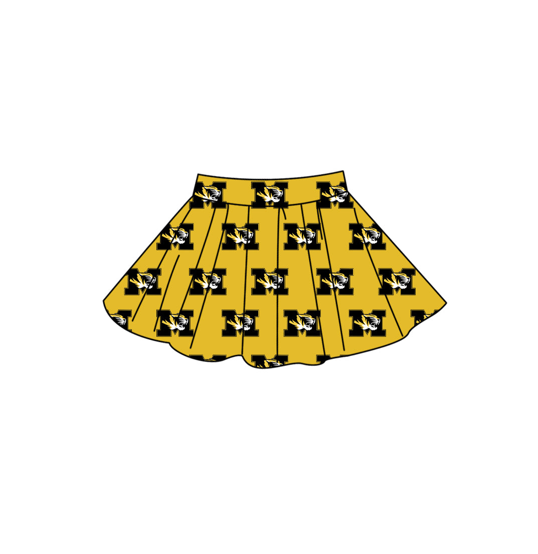 CUSTOM MOQ 5 mix size summer teams Adult Women Solid Color Casual Summer Team Skirt