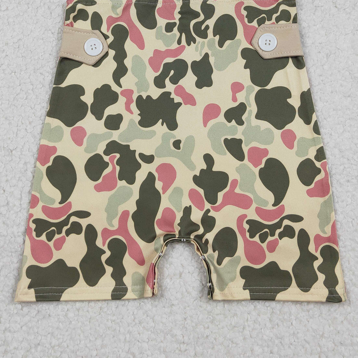 12.16 RTS NO MOQ （In stock）SR3290 Baby Boys Rompers Embroidery Crosses Baby Boys Camo Easter Shorts Rompers