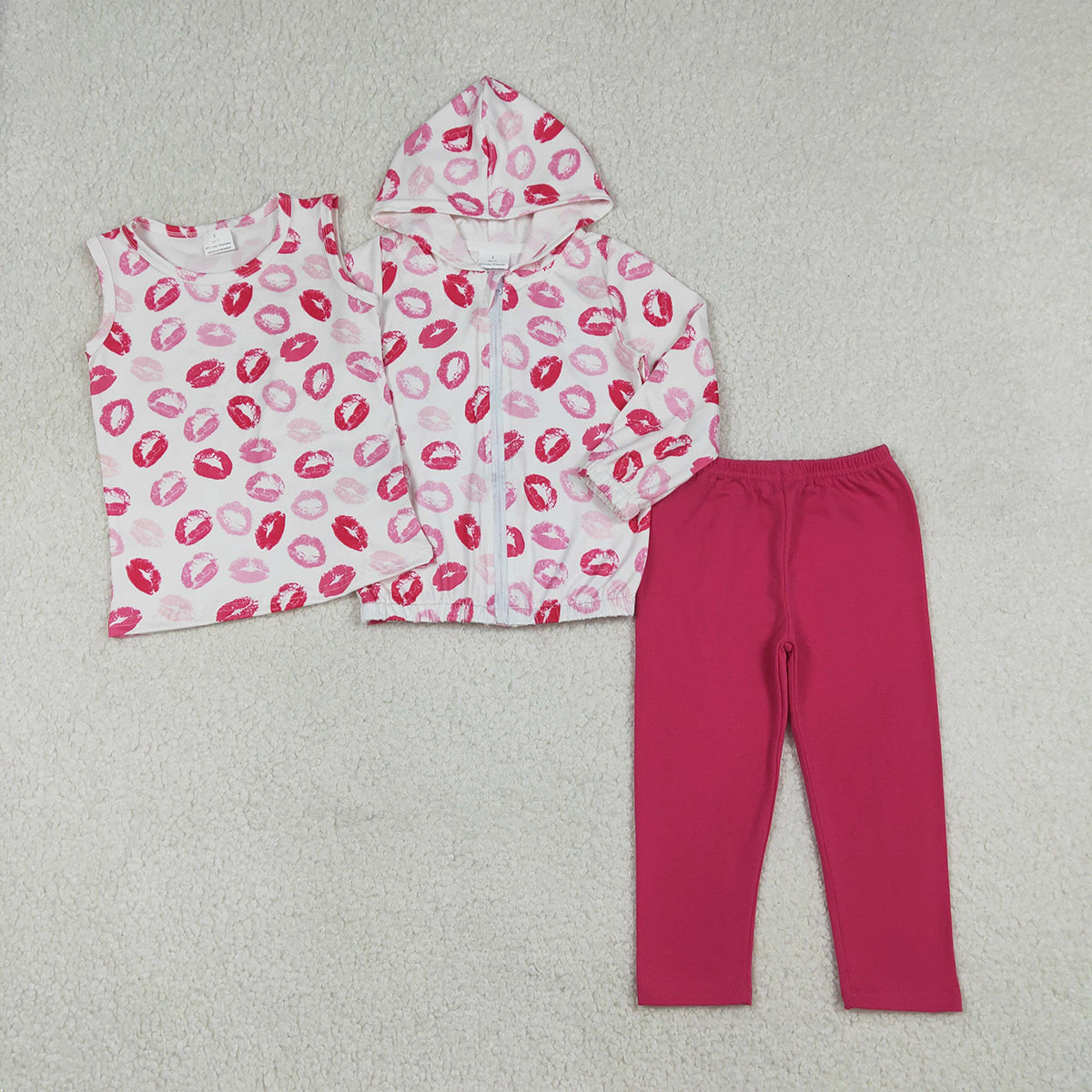 12.24 RTS NO MOQ （In stock）P0958 Baby Girls Hot Pink Legging Pants Bottom