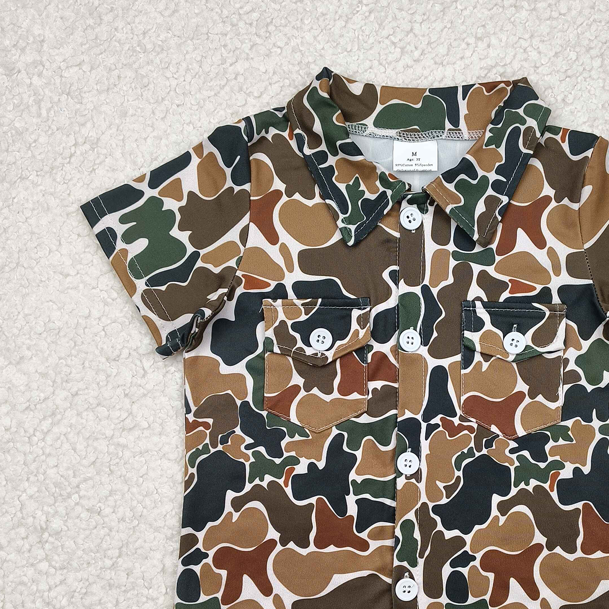 6.27   BT1200 RTS NO MOQ  Baby Boys Summer Tops toddler boys clothes camouflage short Sleeve Top
