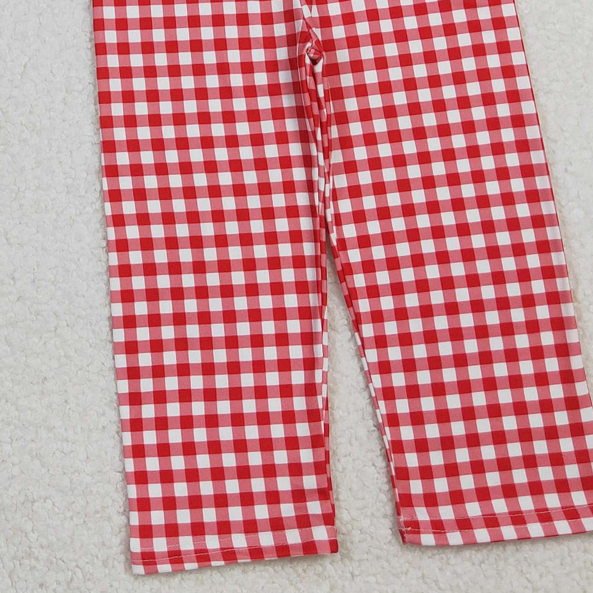 10.28 RTS NO MOQ （In stock）BLP1304 Baby Boys Winter Outfits Embroidery Hearts Ducks Baby Boys Navy Top Red Checked Pants Valentine Clothes Sets