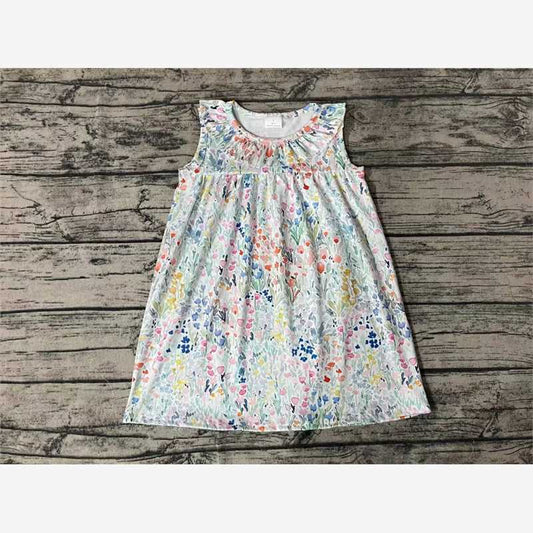 GSD0967 Pre-order baby girl clothes  sleeve summer dress