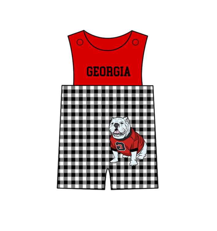 3.6 CUSTOM MOQ 5 Sibling Boys Baby Girls Bright Red Checked Top Shorts Clothes Set Knee Length Dress Rompers