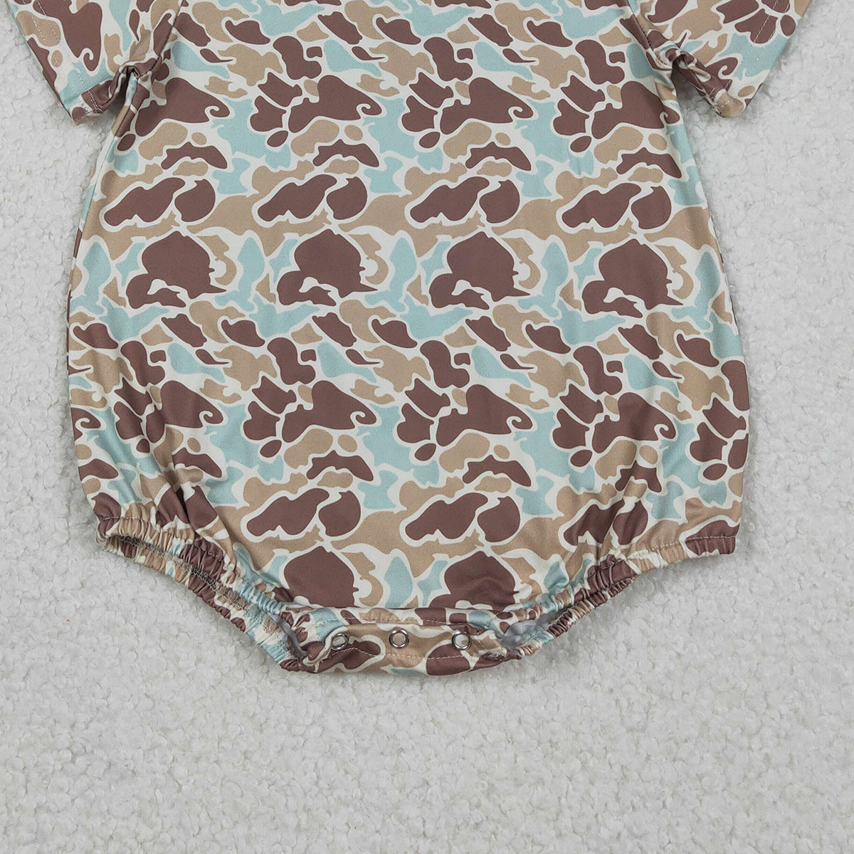 12.9 RTS NO MOQ （In stock）SR3449 Baby Boys Rompers Baby Boys Short Sleeve Southern Khaki Camo Rompers