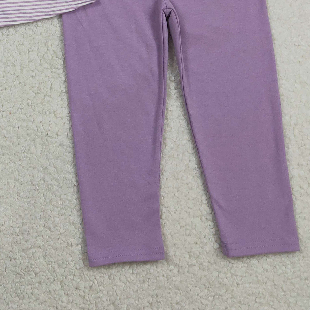 1.23 RTS NO MOQ （In stock）GLP3262 Embroidery XOXO Hearts Baby Girls Stripe Collar Tunic Leggings Valentines Clothes Set