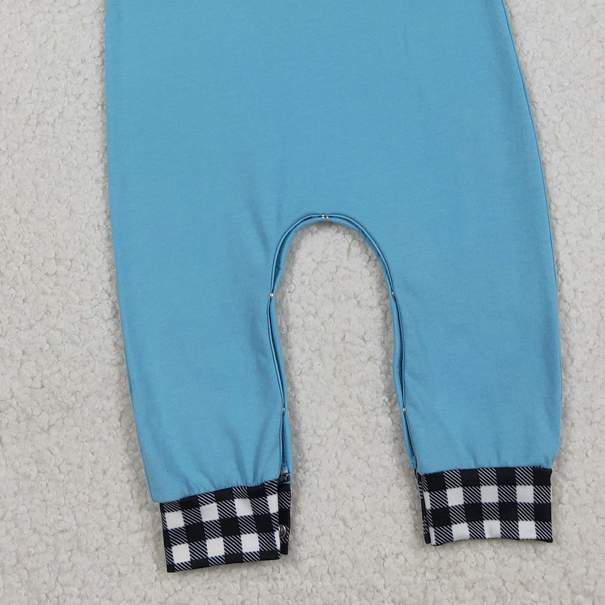 12.16 RTS NO MOQ （In stock）SR3369 Baby Boys Rompers Embroidery I Love Footballs Baby Boys Team Footie Rompers