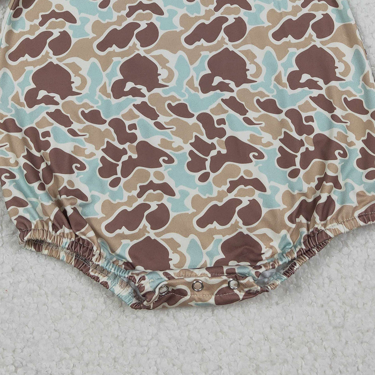 12.9 RTS NO MOQ （In stock）SR3449 Baby Boys Rompers Baby Boys Short Sleeve Southern Khaki Camo Rompers