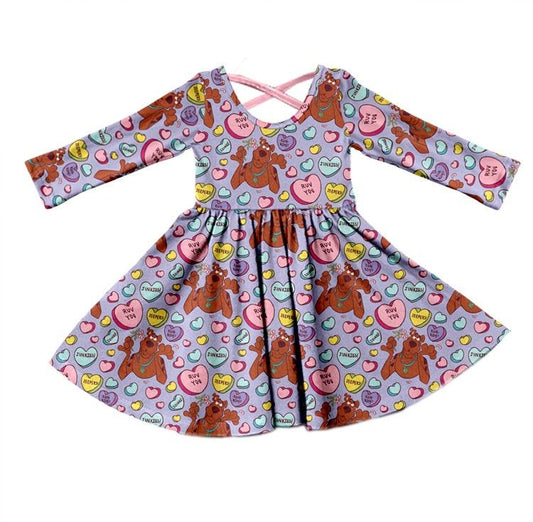 GLD0505  Pre-order baby girl clothes long sleeves summer dress