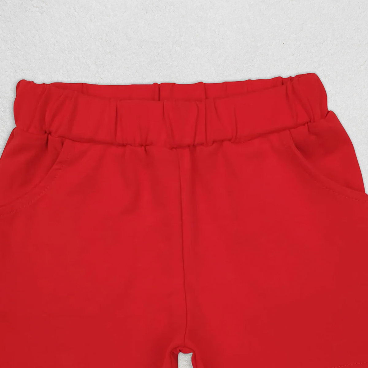 SS0270 RTS NO MOQ Baby Boys Summer Shorts Baby Boys Red Pockets Shorts