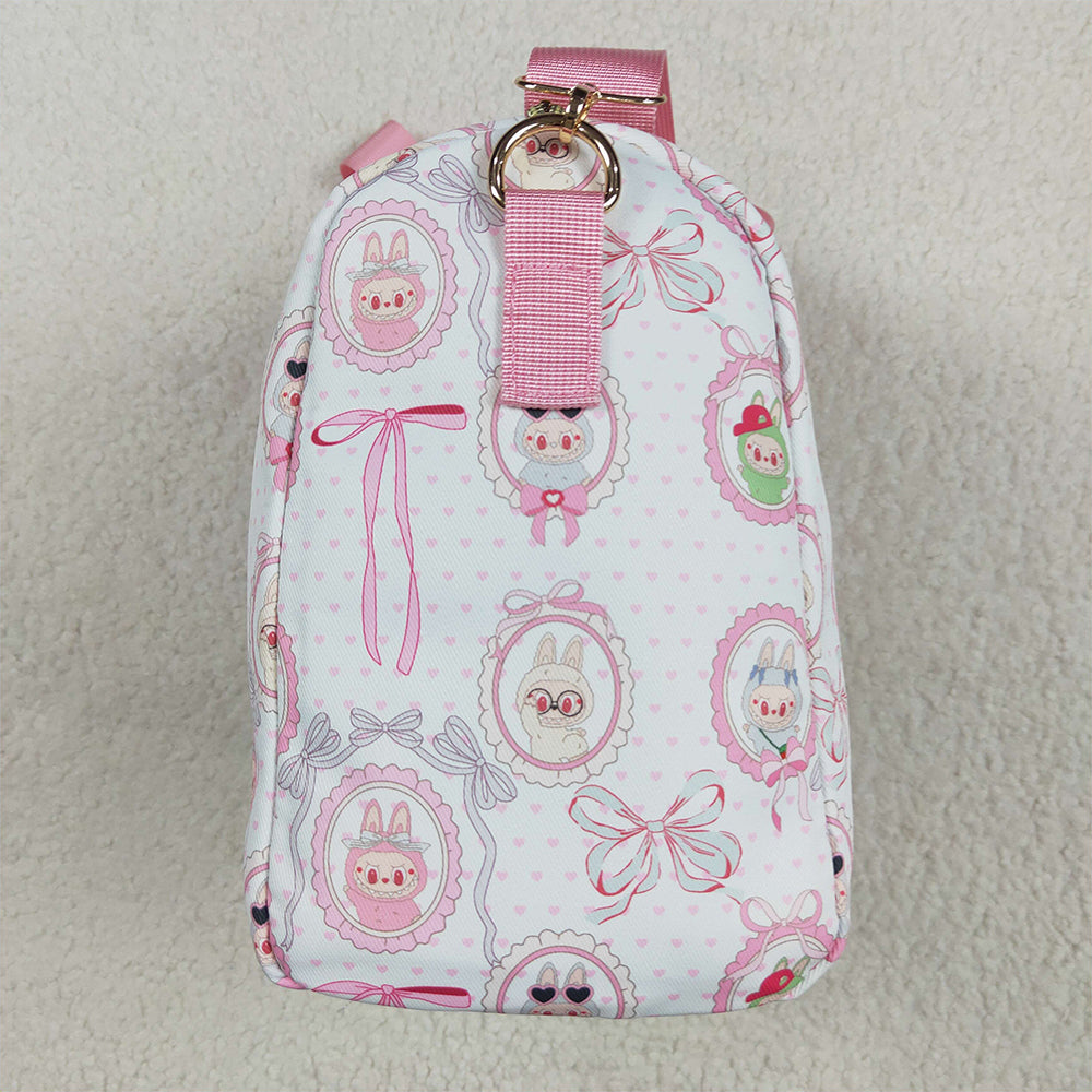 6.10 BA0301 RTS NO MOQ Baby Bags Pink heart bow small duffel bag