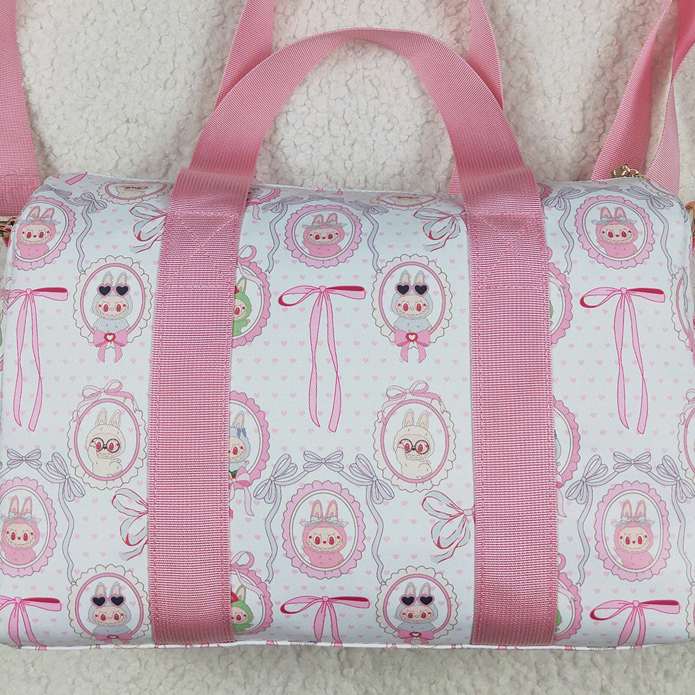 6.10 BA0301 RTS NO MOQ Baby Bags Pink heart bow small duffel bag
