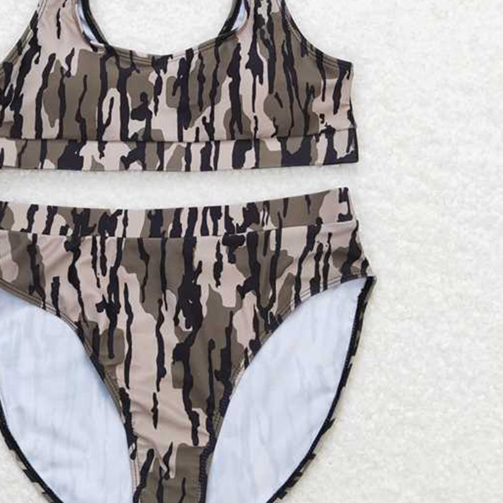 S0322 RTS NO MOQ Bottomland print mommy and me women summer swimsuit