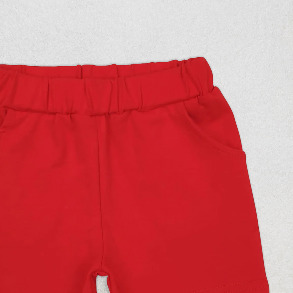 SS0270 RTS NO MOQ Baby Boys Summer Shorts Baby Boys Red Pockets Shorts