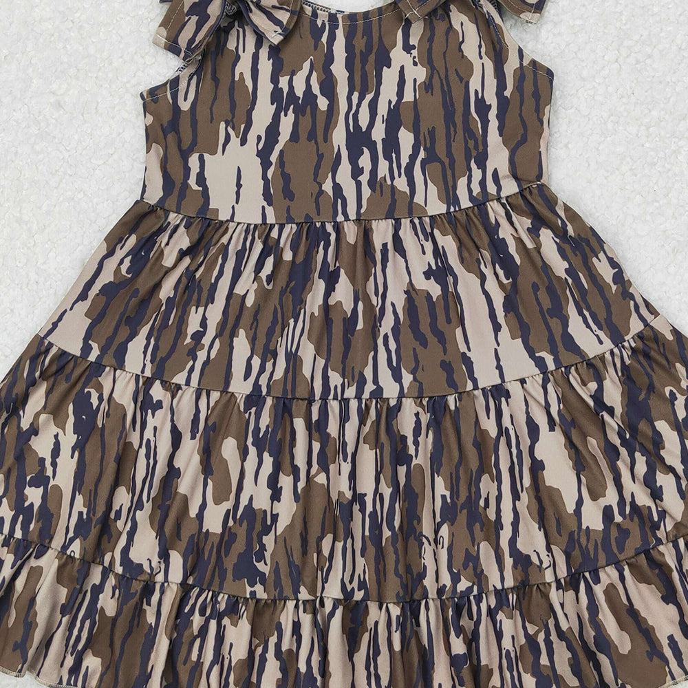 4.08 GSD2203 RTS NO MOQ Baby Girls Bottomland Camouflage Dress