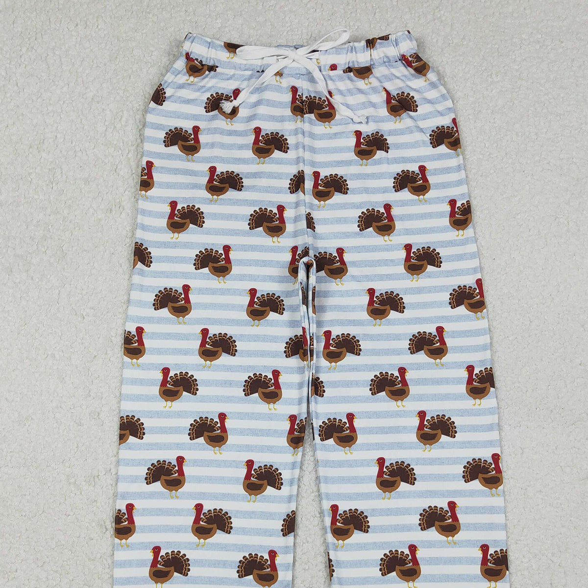 10.16 RTS NO MOQ （In stock）P0516  Adult Women Thanksgiving Turkey Pajamas Pants Bottom