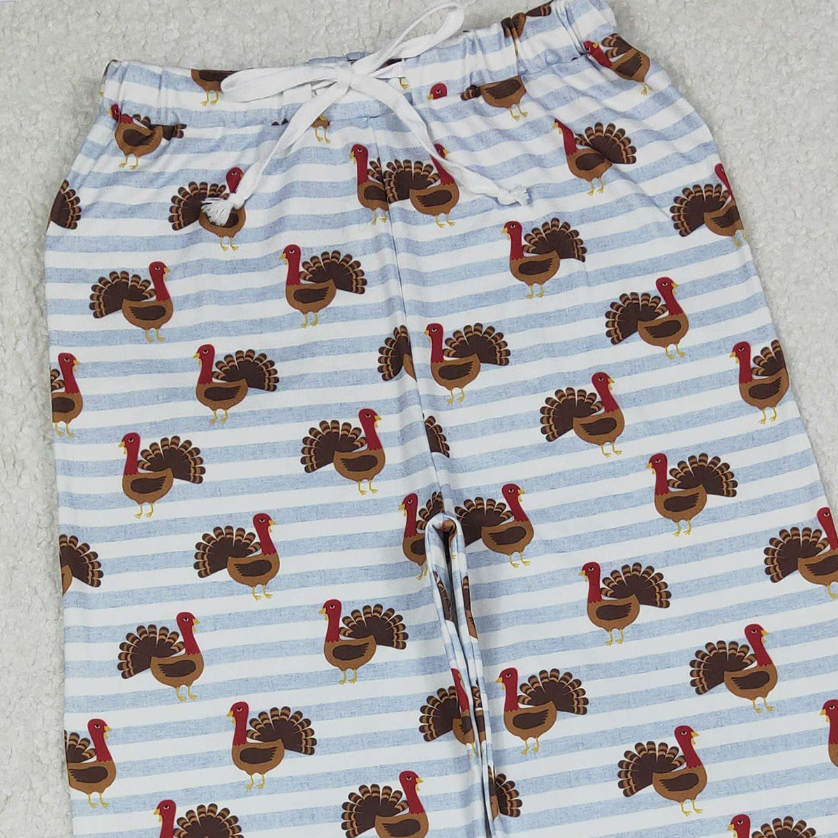 10.16 RTS NO MOQ （In stock）P0516  Adult Women Thanksgiving Turkey Pajamas Pants Bottom