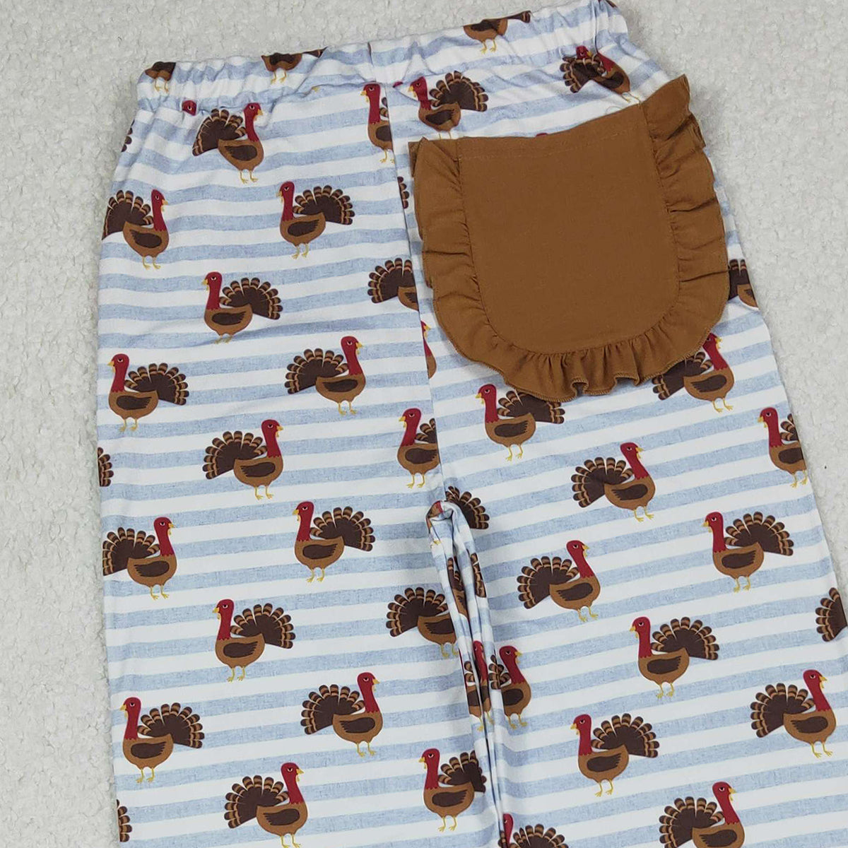 10.16 RTS NO MOQ （In stock）P0516  Adult Women Thanksgiving Turkey Pajamas Pants Bottom