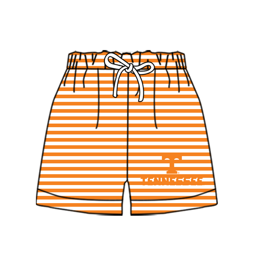 CUSTOM MOQ 5 Cute Comfortable Clothing For Kids Baby Kids Summer Orange T Bottom Team Shorts