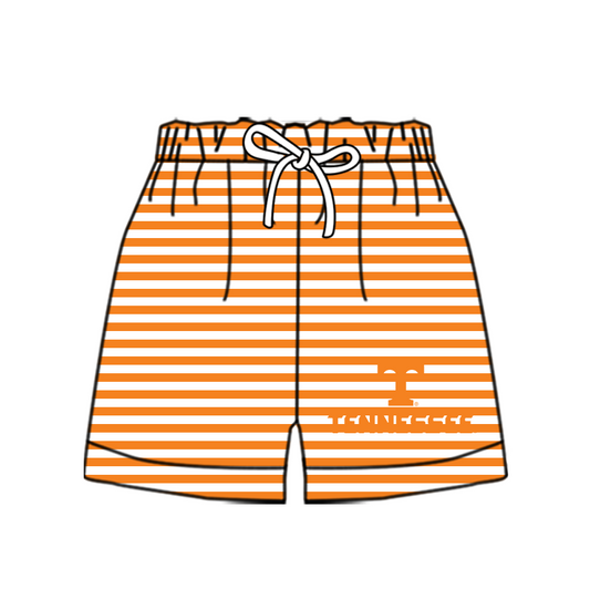 CUSTOM MOQ 5 Cute Comfortable Clothing For Kids Baby Kids Summer Orange T Bottom Team Shorts