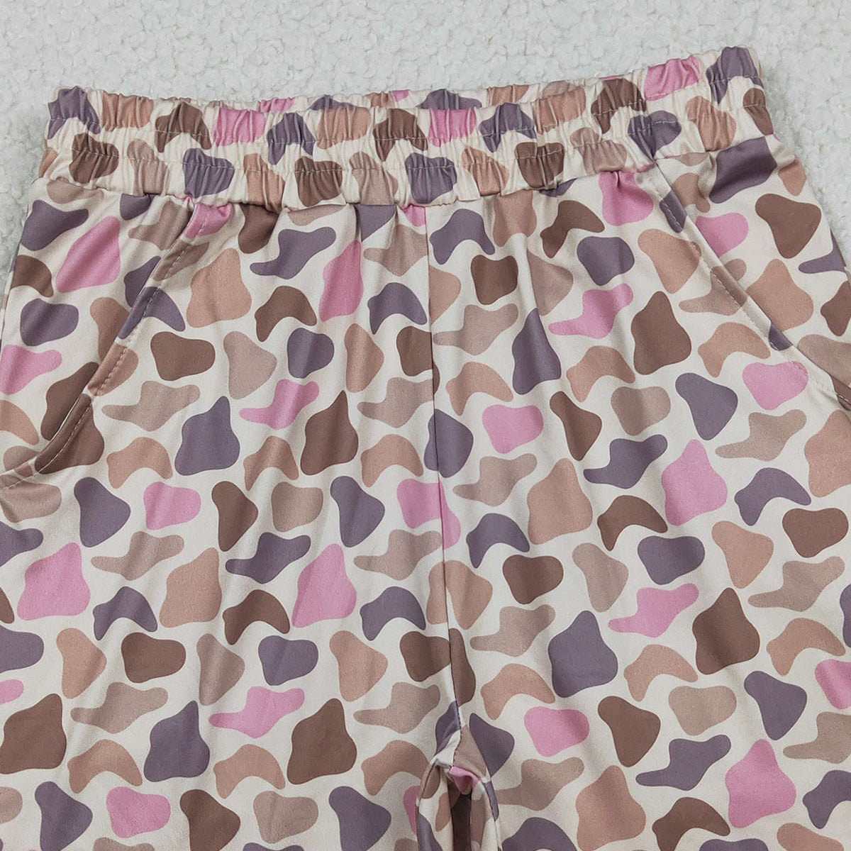 12.23 RTS NO MOQ （In stock）SS0756 Adult Women Southern Brown Pink Camo Pockets Shorts Bottom