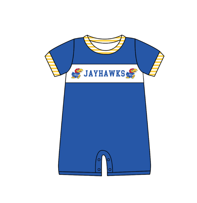 CUSTOM MOQ 5 Sibling Baby Kids Blue Polka Dots Top Shorts Clothes Set Knee Length Dress Rompers