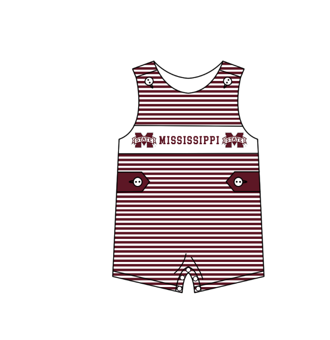 CUSTOM MOQ 5 Sibling Baby Kids Dark Red Stripe Top Ruffles Shorts Clothes Set Knee Length Dress Rompers